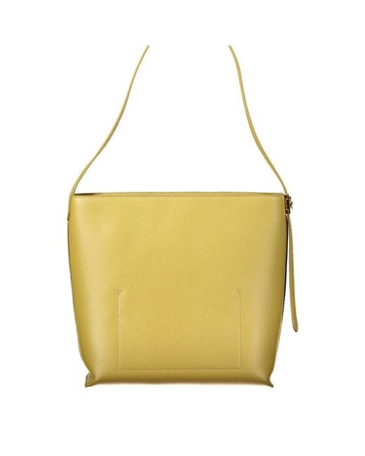 Coccinelle Yellow Verde Leather S Bag