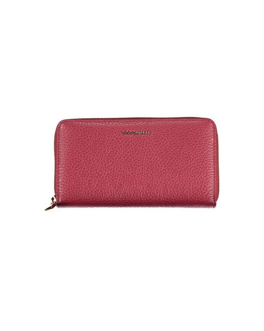 Coccinelle Red Elegant Leather Zip Wallet