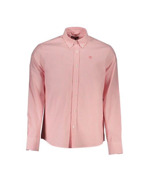 North Sails Pink Cotton Shirt for men