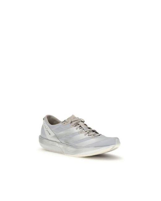Y-3 White Gray Fabric Athletic Sneakers - Eu40.5/us7.5 for men