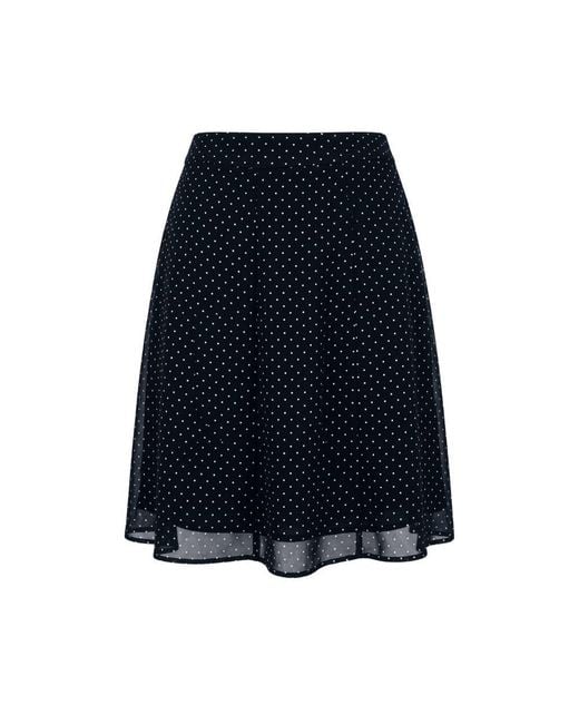 Trussardi Blue Black Viscose Skirt