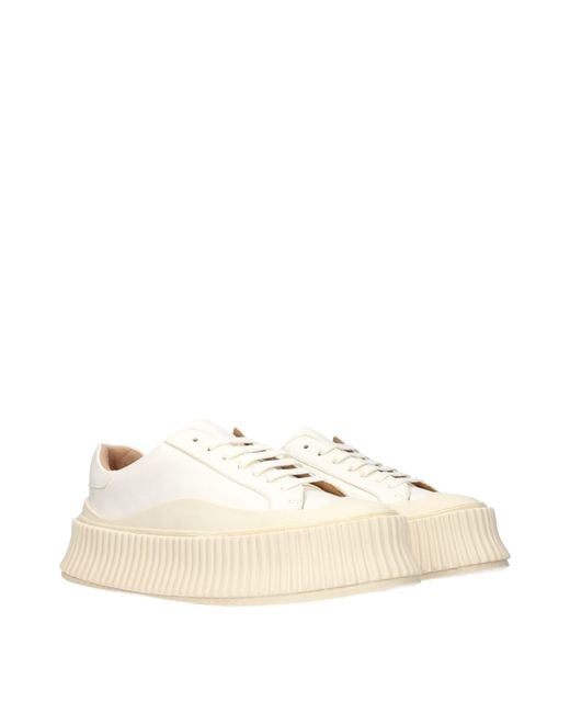 Jil Sander Natural Sneakers Leather/Optic