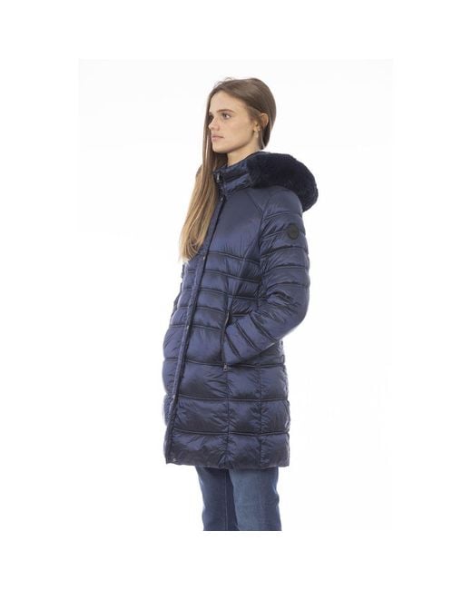 Baldinini Light Blue Polyester Jackets & Coat