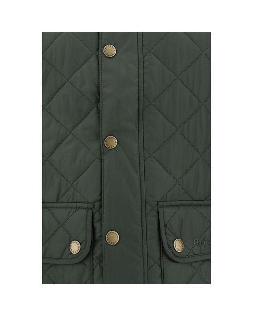 Barbour Green Polyamide Sleeveless Jacket for men