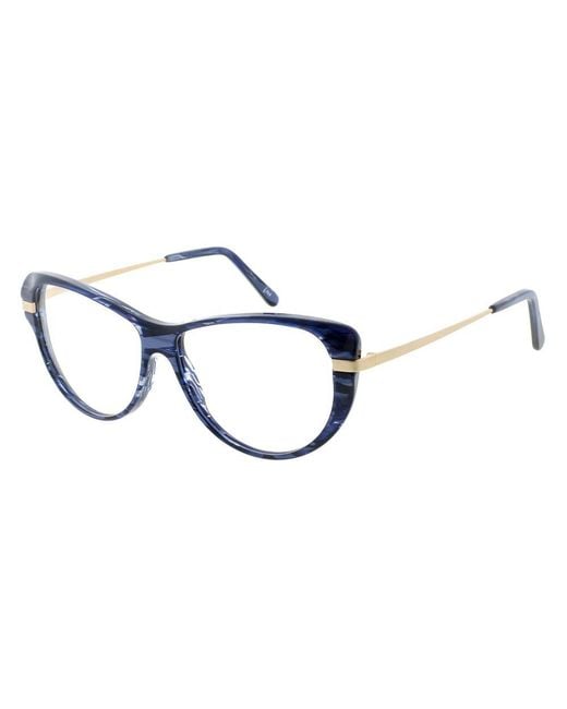 Andy Wolf Brown Purple Metal & Plastic Glasses (frames)