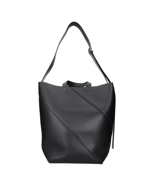 Jil Sander Black Leather Crossbody Bag