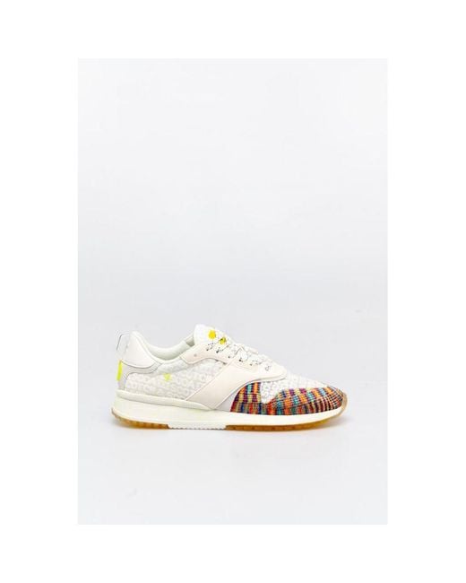 Scotch & Soda White Textile Sneakers for men