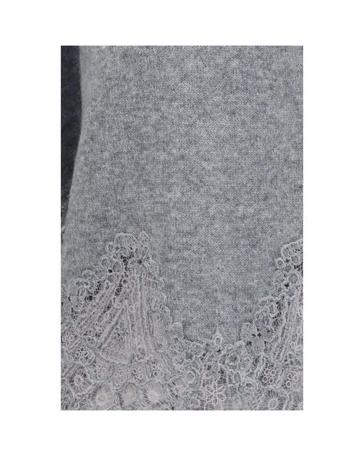 Ermanno Scervino Gray Cashmere Sweater