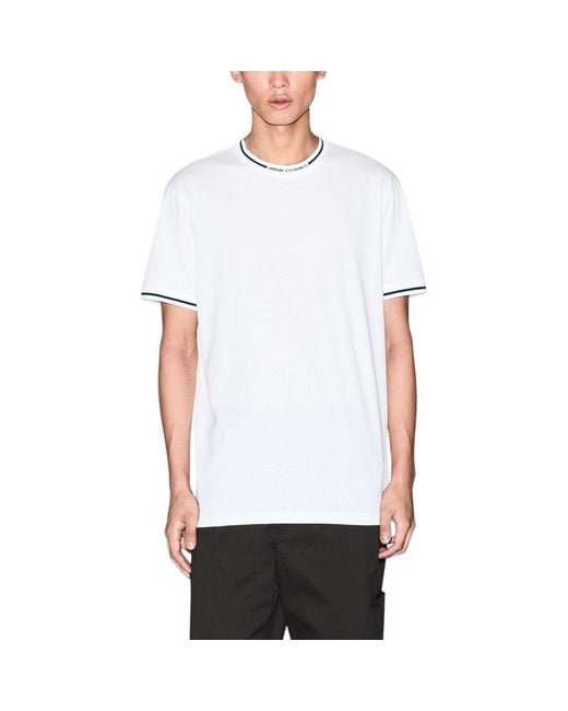 ARMANI EXCHANGE White Cotton T for men