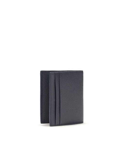 Ferragamo Blue Calf Leather Bos Taurus Wallet for men