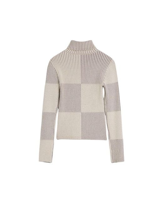 Desigual Gray Viscose Turtleneck
