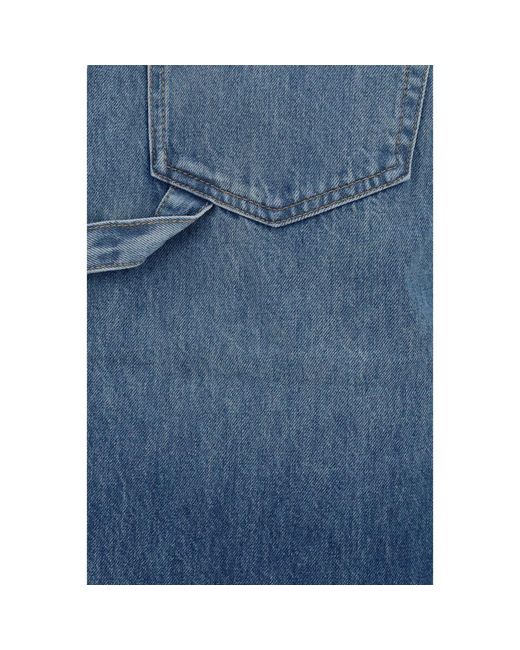 7FOR Blue Cotton Bermuda Shorts for men