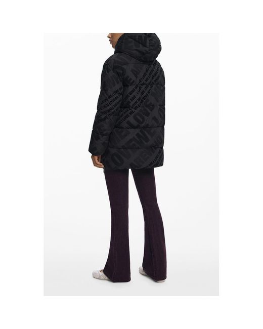 Desigual Black Polyester Jacket