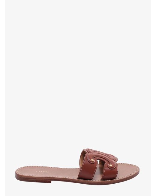 Céline Pink Leather Sandals