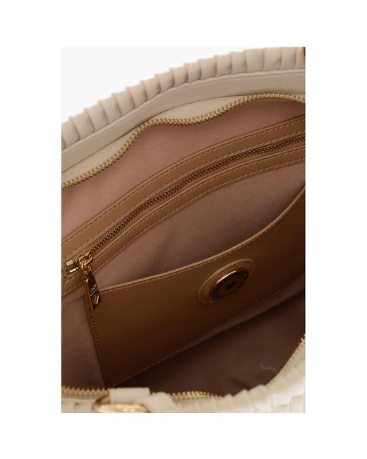 Moschino Natural Beige Polyethylene Shoulder Bag