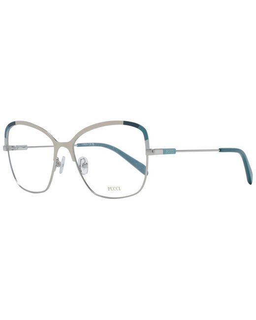 Emilio Pucci Metallic Multicolor Metal Glasses (frames)