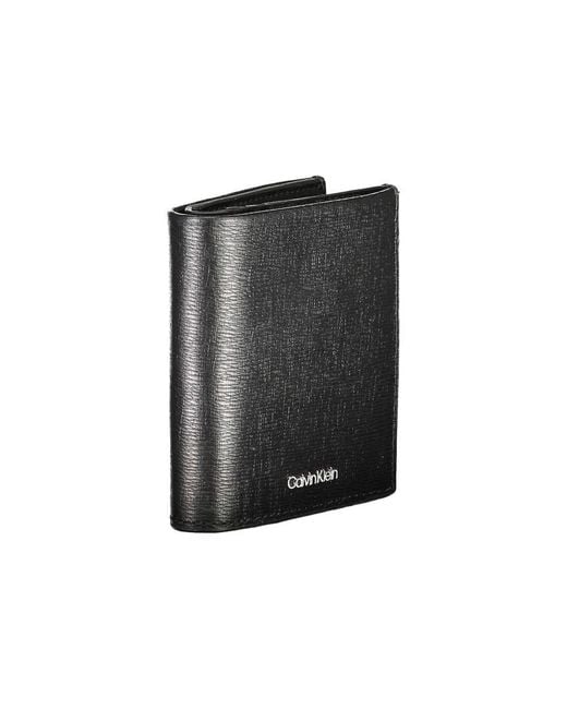 Calvin Klein Gray Leather Wallet for men