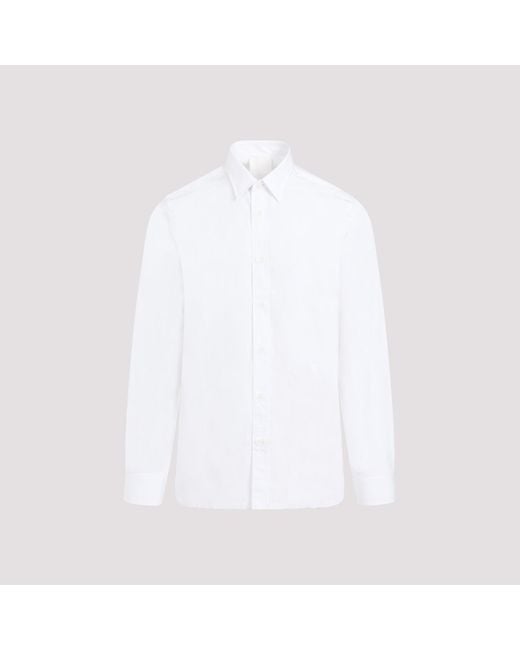 Givenchy White Cotton Long Sleeves Shirt for men