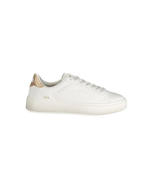 Gas White Polyester Sneaker