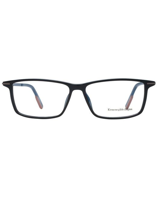 Zegna Black Plastic Glasses (frames) for men
