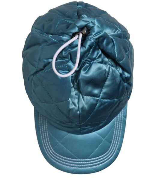 Dolce & Gabbana Blue Men Teal Polyester Quilted Baseball Cap Hat for men
