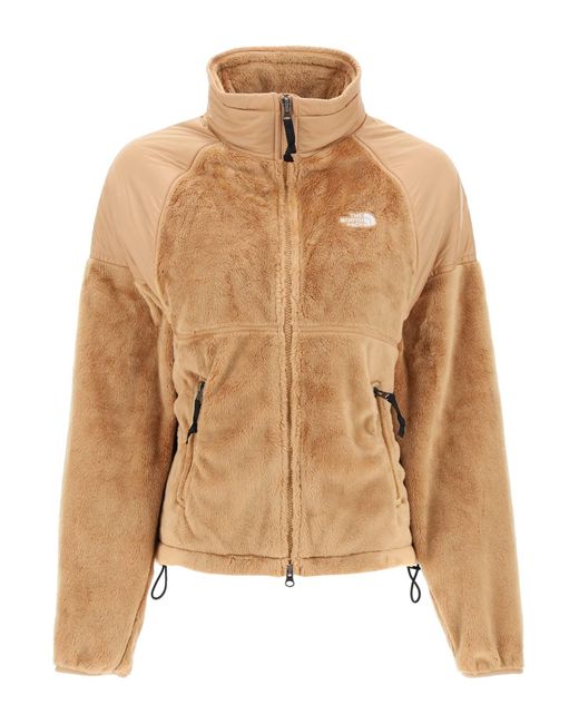 The North Face Natural Versa Velour Jacket In Recycled Fleece And Ripstop