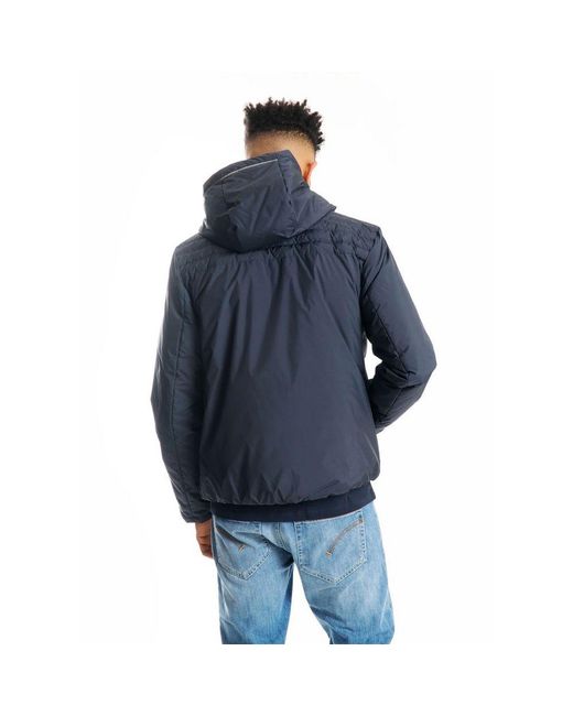 People Of Shibuya Blue Sumptuous Hooded Technical Jacket for men