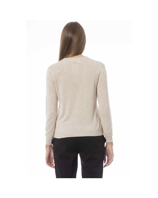 Baldinini Natural Beige Polyamide Sweater