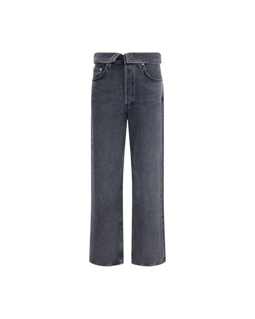 Agolde Blue Echo Taper Jeans