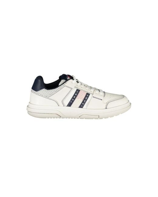 Tommy Hilfiger Blue Leather Sneaker for men