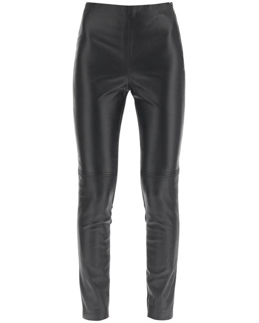 MARCIANO BY GUESS Gray Leather And Jersey leggings
