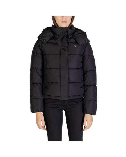 Calvin Klein Black Recycled Polyester Jackets & Coat