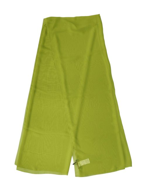 Dolce & Gabbana Green Polyester Stole Neck Wrap Shawl Scarf for men