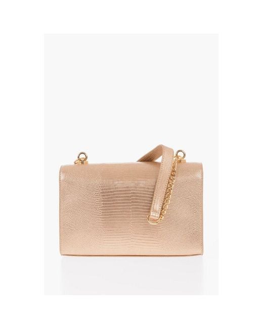 Moschino Natural Gold Polyethylene Shoulder Bag