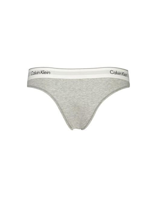 Calvin Klein Gray Cotton Briefs