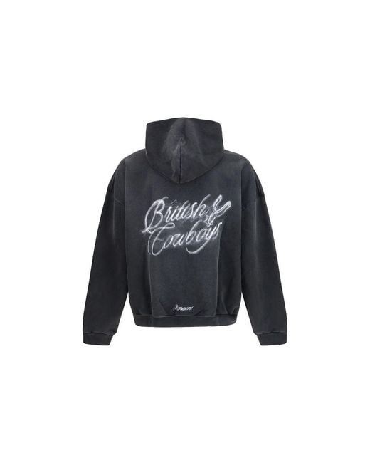 Represent Blue Gray Cotton Sweatshirt for men