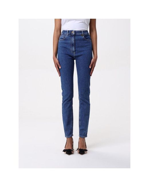 Elisabetta Franchi Blue Denim High