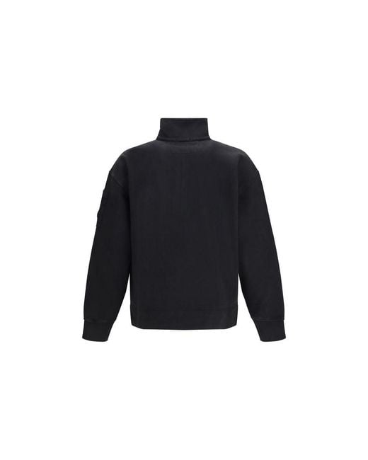 C P Company Blue Cotton Sweatshirt for men