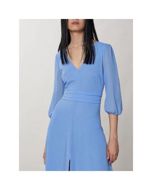 Patrizia Pepe Blue Polyester Casual Dress