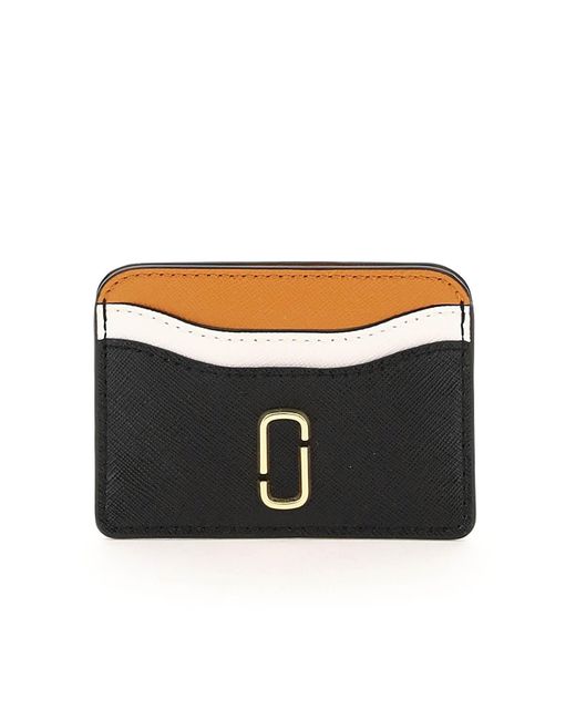 Marc Jacobs THE Marc Jacobs Multicolor Leather Card Holder in Black Lyst
