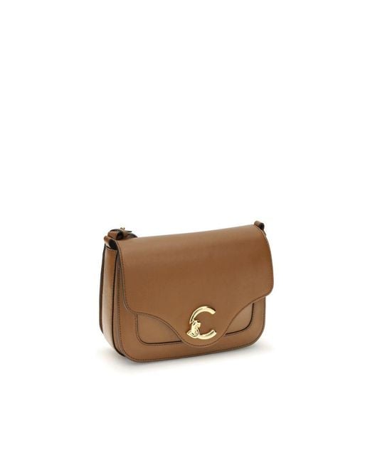 Coccinelle Brown C-Me Calf Cocker Small Shoulder Bag