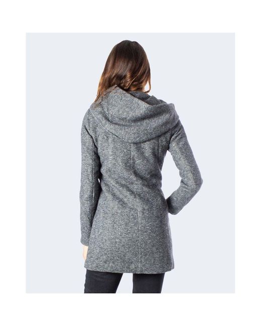 ONLY Gray Polyester Jackets & Coat