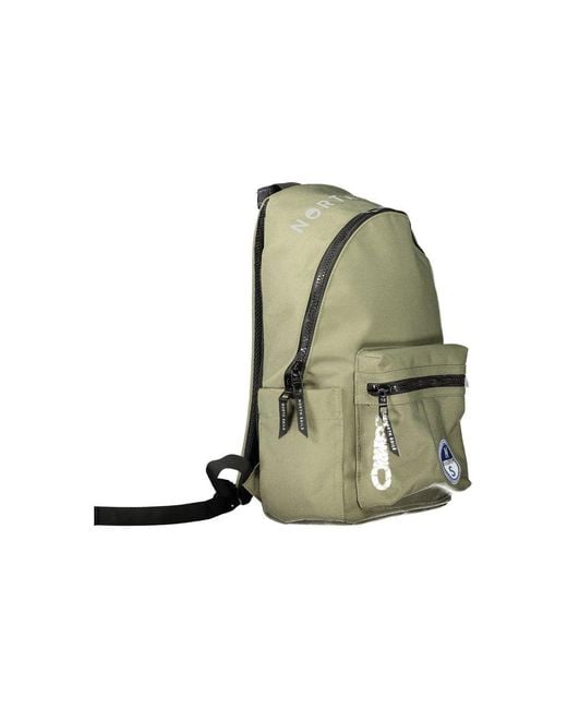 North Sails Green Verde Polyester Men's Backpack for men