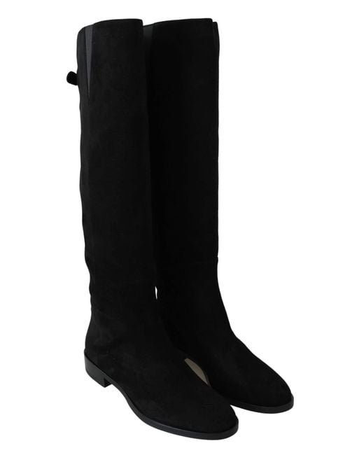Dolce & Gabbana Black Suede Boots