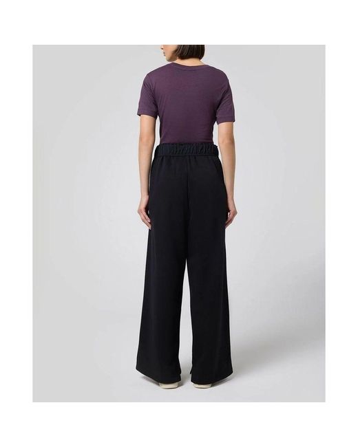 Champion Purple Black Cotton Casual Pants