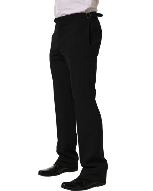 Dolce & Gabbana Black Tapered Leg Men Dress Trouser Pants for men