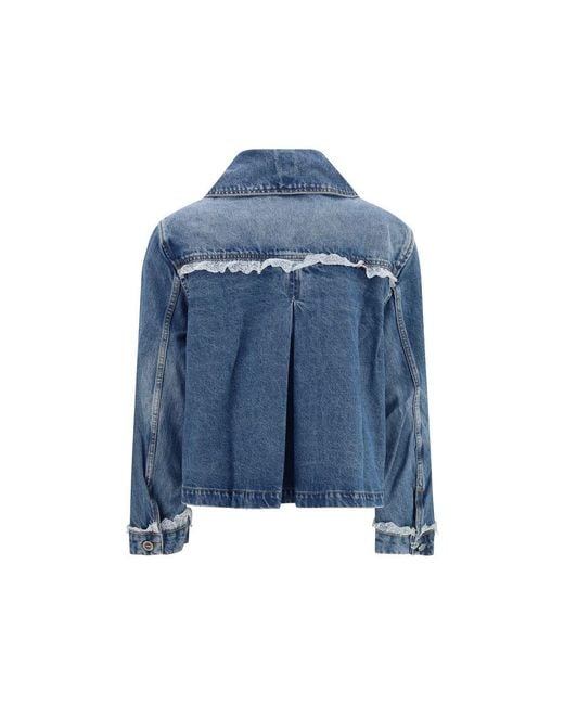 Ganni Blue Cotton Denim Jacket