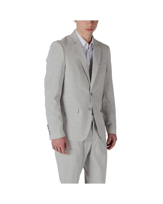 Antony Morato Gray Polyester Blazer for men