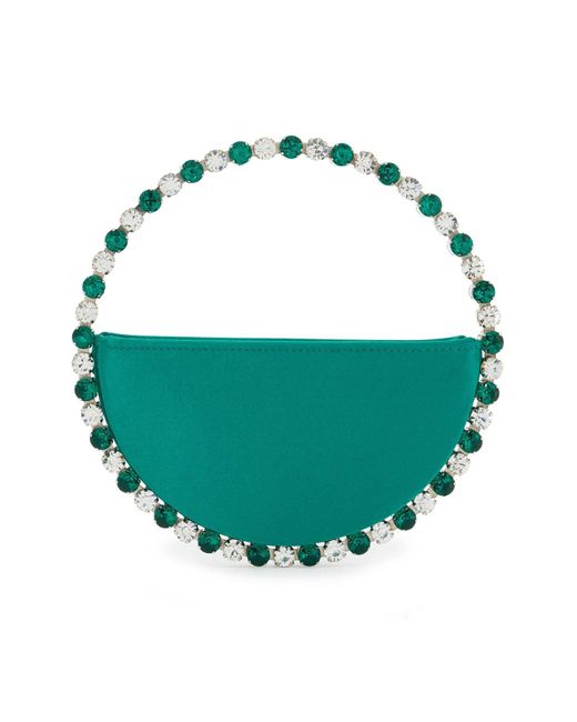 L'ALINGI Green Clutch Eternity Con Cristalli