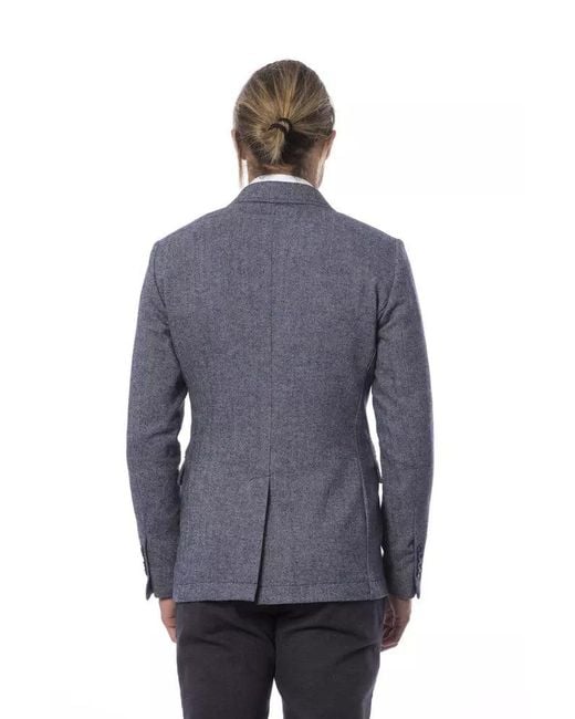 Verri Blue Polyester Blazer for men